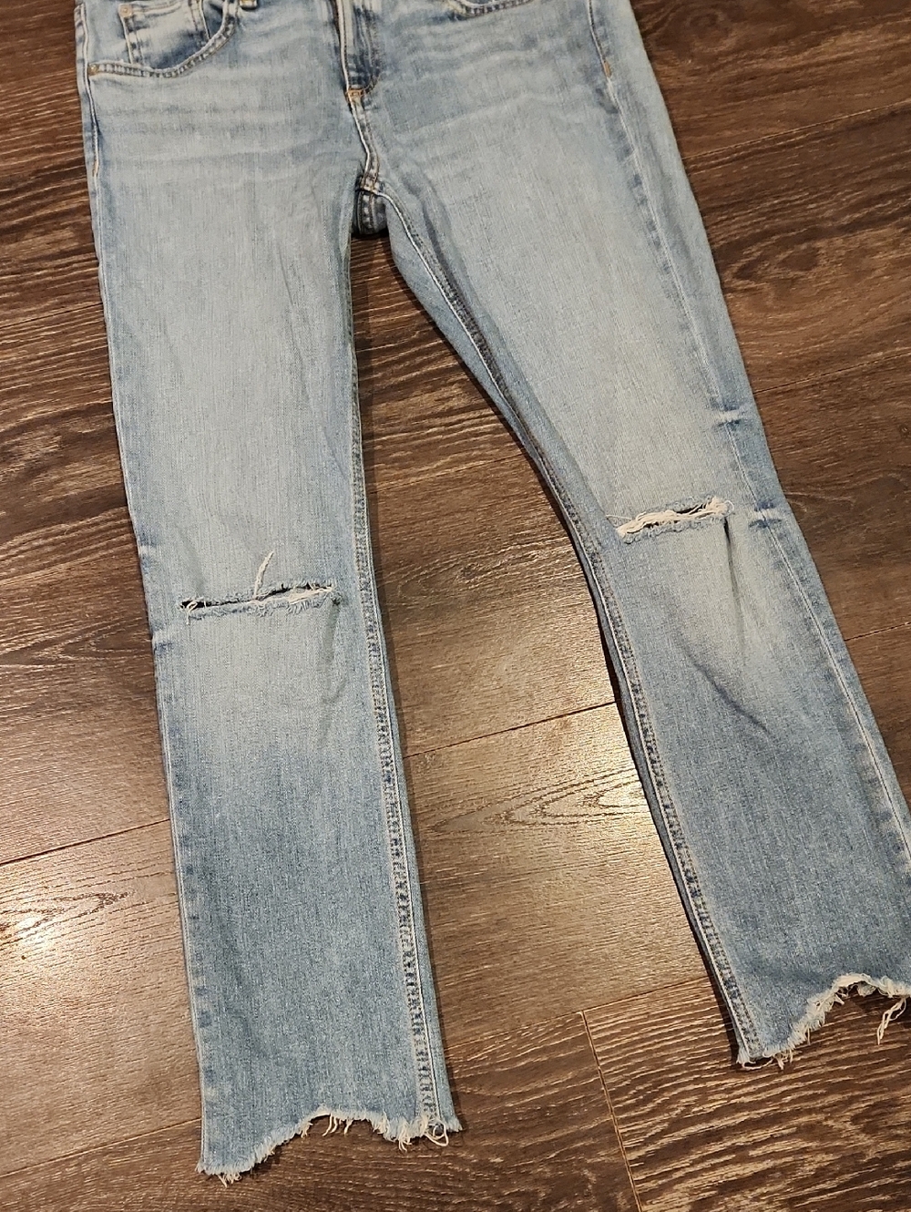 ❤️ RAG & BONE DRE CAPRI SLIM CROPPED JEANS, DISTRESSED, 4 (27) - Picture 6 of 11